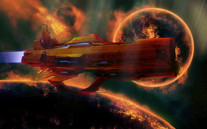 Raumschiff Wallpaper, Science Fiction, Raumschiff, HD-Hintergrundbild