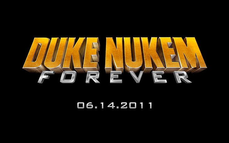 06.14.2011 Duke Nukem Forever text, duke nukem forever, release, date, game, name, HD wallpaper