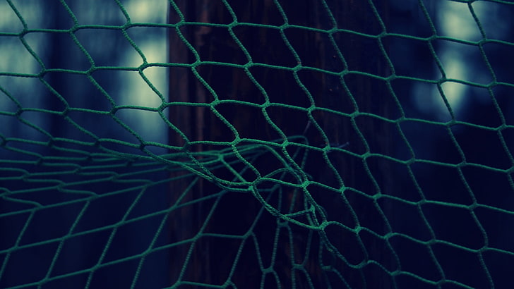 green net, mesh, fence, dark, HD wallpaper
