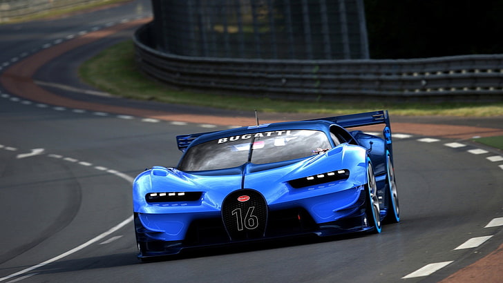 coche, Bugatti Vision Gran Turismo, Fondo de pantalla HD