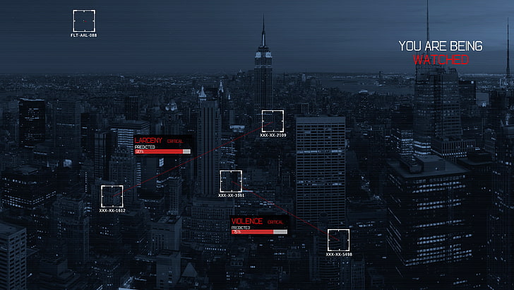 svarta och grå stadsbyggnader, Person av intresse, New York City, TV, HD tapet