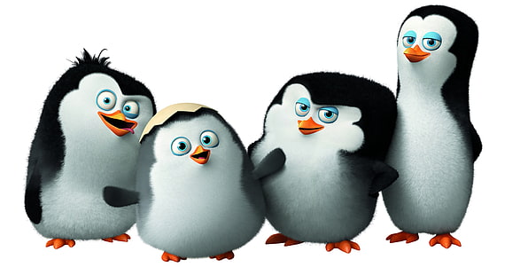 HD, reloj, Rico, dibujos animados, Madagascar, Skipper, Kowalski, Privado, Mejores películas de animación de 2015, divertido, lindo pingüino, Pingüinos de Madagascar, Fondo de pantalla HD HD wallpaper