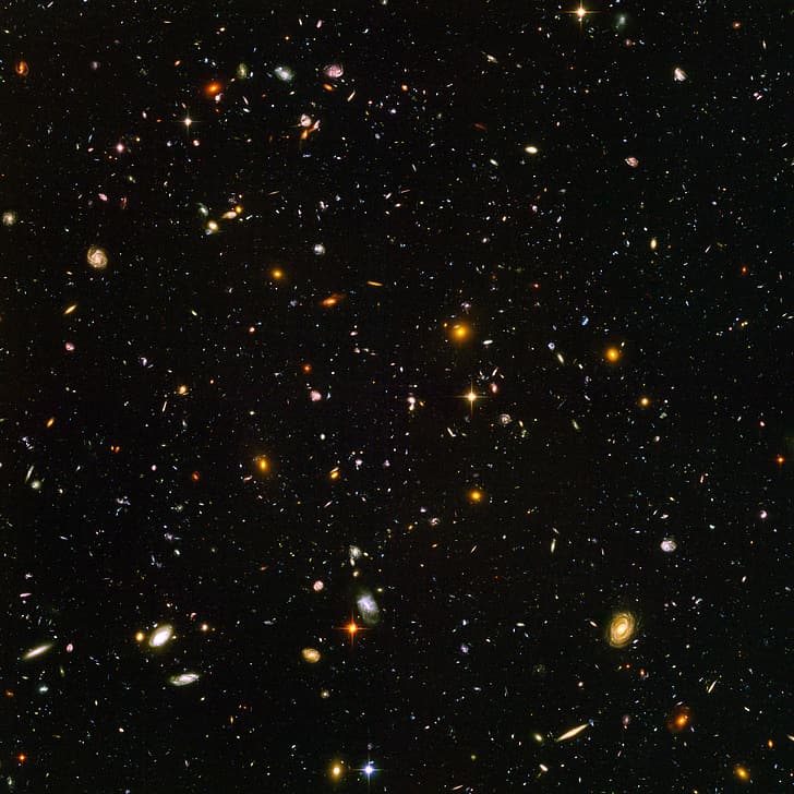 gwiazdy, Kosmiczny Teleskop Jamesa Webba, przestrzeń, galaktyka, Ultragłębokie Pole Hubble'a, HUDF, Tapety HD