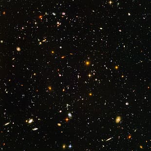 звезди, космически телескоп Джеймс Уеб, космос, галактика, ултрадълбоко поле на Хъбъл, HUDF, HD тапет HD wallpaper