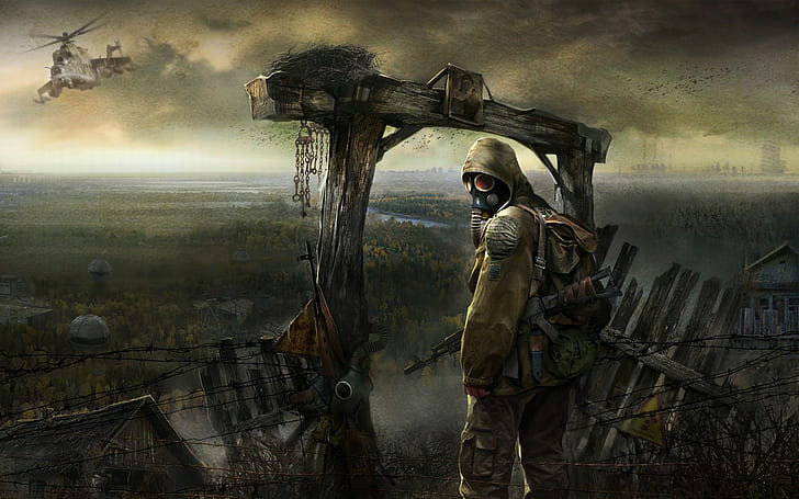 Ucrânia, S.T.A.L.K.E.R .: Clear Sky, videogame apocalíptico, S.T.A.L.K.E.R., HD papel de parede