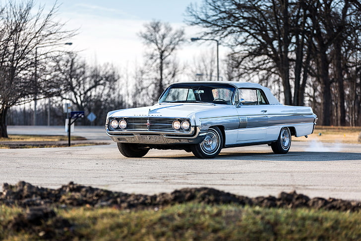1962, carros, clássico, conversível, oldsmobile, starfire, HD papel de parede