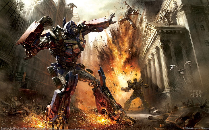 Optimus Prime illustration, science fiction, Transformers, Transformers: Death Blow, HD wallpaper