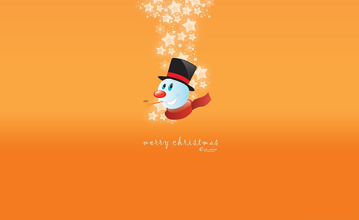 Buon Natale, pupazzo di neve con testo di buon Natale, vacanze, Natale, buon Natale, pupazzo di neve, Sfondo HD