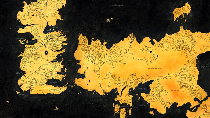 mapa świata], Gra o tron, Westeros, mapa, Tapety HD