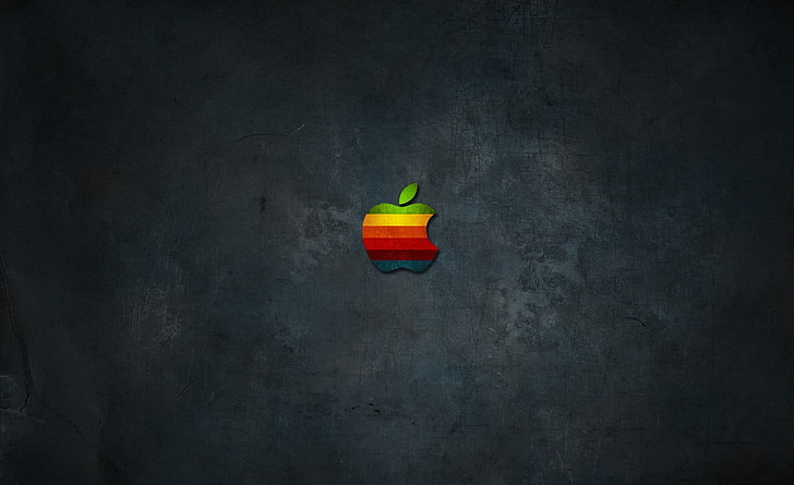 Rainbow Apple, Apple logo, Computers, Mac, HD wallpaper