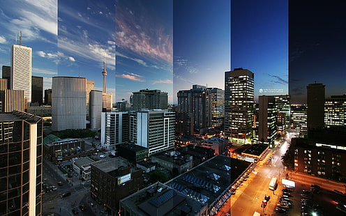 Toronto Reflections Canada, ภาพสะท้อน, แคนาดา, โตรอนโต, วอลล์เปเปอร์ HD HD wallpaper