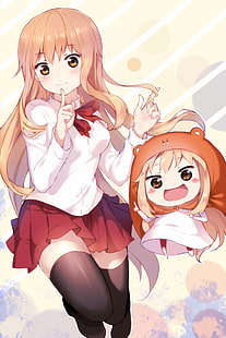 Himouto!Umaru-chan, chicas anime, Doma Umaru, Fondo de pantalla HD HD wallpaper