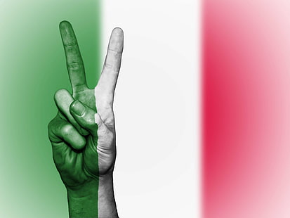 background, banner, colors, country, ensign, flag, hand, icon, italy, nation, national, peace, state, symbol, tourism, travel, HD wallpaper HD wallpaper