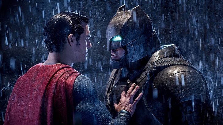 Batman, Batman V Superman: Dawn Of Justice, Gotham City, Metropolis, superman, HD wallpaper