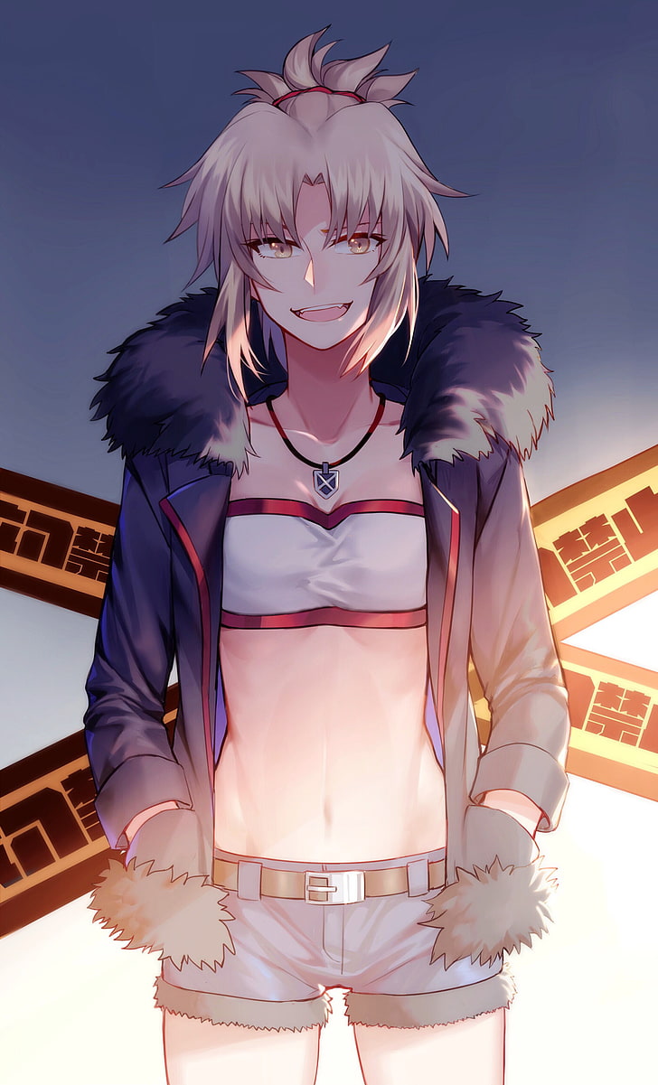 Fate Series, Fate / Apocrypha, Mordred (Fate / Apocrypha), Artoria Pendragon, Artoria Pendragon (Lancer), blond, animeflickor, mage, anime, HD tapet, telefon tapet
