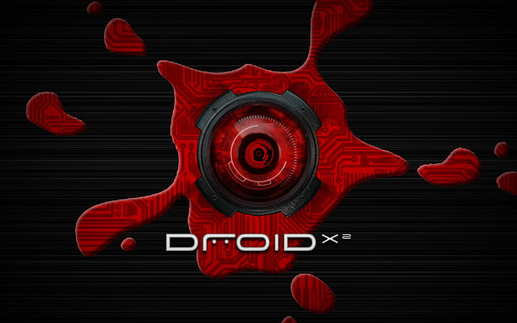 Droid X2 Splat, logo droid x2, droid x2, gadget, tecnologia, motorola droid, telefono, smartphone, Sfondo HD