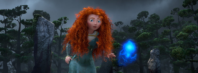 Храбрый Pixar HD обои, Disney персонаж женщина иллюстрация, Мультфильмы, Храбрый, Дисней, фильмы, Pixar, 2012, HD обои HD wallpaper