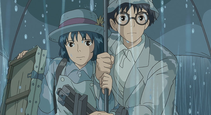 The Wind Rises, male and female anime characters digital wallpaper, Cartoons, Others, HD wallpaper