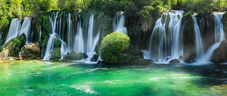 Bosnien und Herzegowina, Wasserfall, Kravice-Wasserfälle, HD-Hintergrundbild HD wallpaper