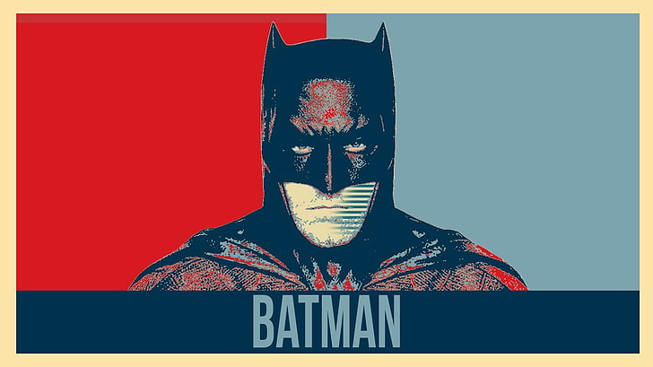 Ben Affleck als Batman, Batman, Justice League, Plakat, DC Comics, Hoffnungsplakate, HD-Hintergrundbild
