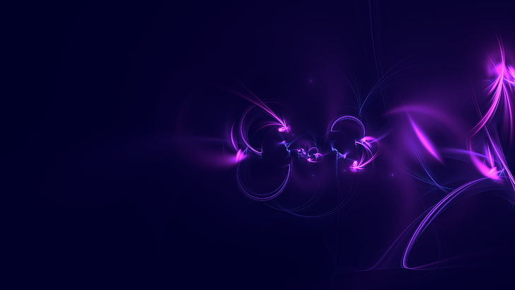 digital art, abstract, 3D Abstract, purple background, HD wallpaper