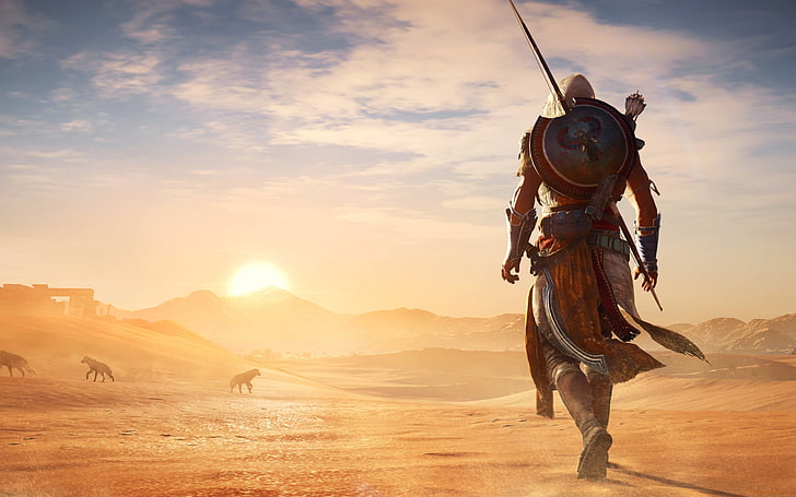 Copertina del gioco Assassin's Creed, Assassin's Creed, videogiochi, Assassin's Creed: Origins, Sfondo HD