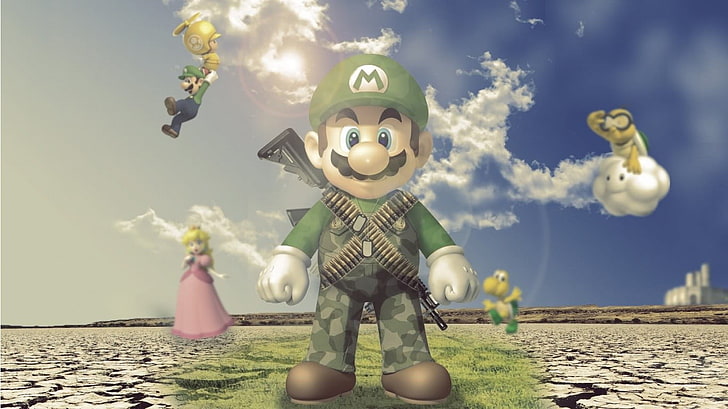 Super Mario Luigi Hintergrundbild, Super Mario, Mario Bros., Super Mario Bros., Videospiele, HD-Hintergrundbild