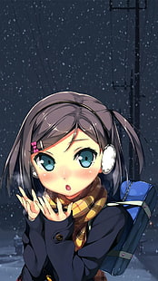 Schnee, Tsutsukakushi Tsukiko, HD-Hintergrundbild HD wallpaper