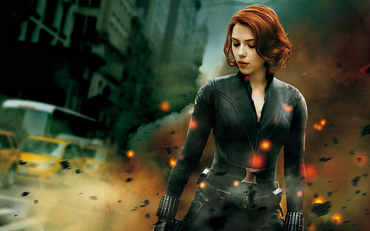 Black Widow in The Avengers 2012, Black, Widow, Avengers, 2012, HD wallpaper