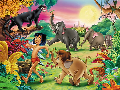 le livre de la jungle, Fond d'écran HD HD wallpaper