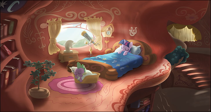 TV Show, My Little Pony: Friendship is Magic, Dragon, My Little Pony, Twilight Sparkle, HD wallpaper