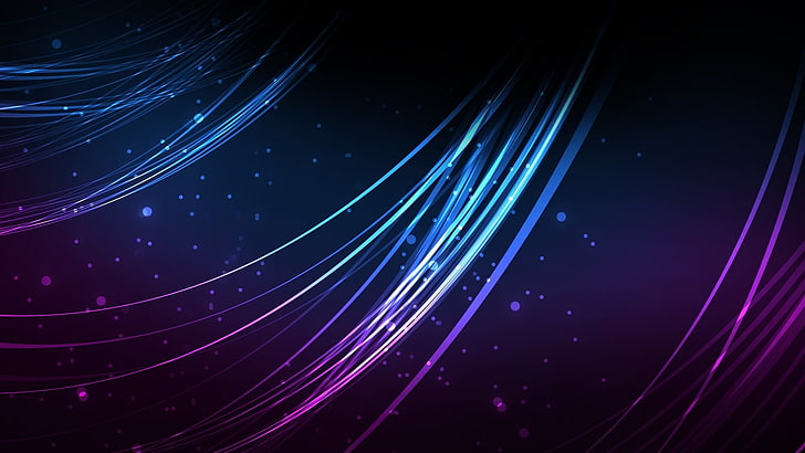wallpaper digital biru dan ungu, ungu, biru, penuh warna, abstrak, Wallpaper HD