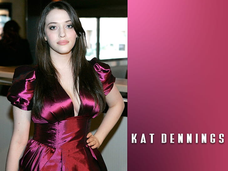 Séance photo de robe de soirée Kat Dennings, Fond d'écran HD