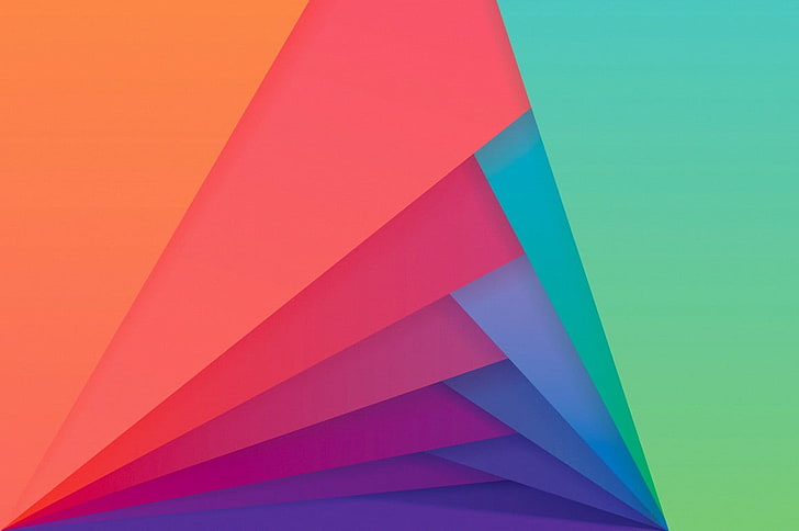 multicolored abstract wallpaper, material style, material minimal, minimalism, HD wallpaper