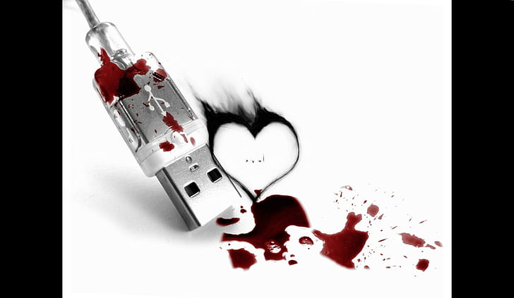 usbの血と心、 HDデスクトップの壁紙