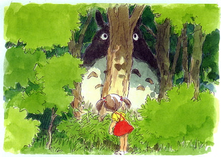 аниме, Studio Ghibli, My Neighbor Totoro, HD тапет HD wallpaper