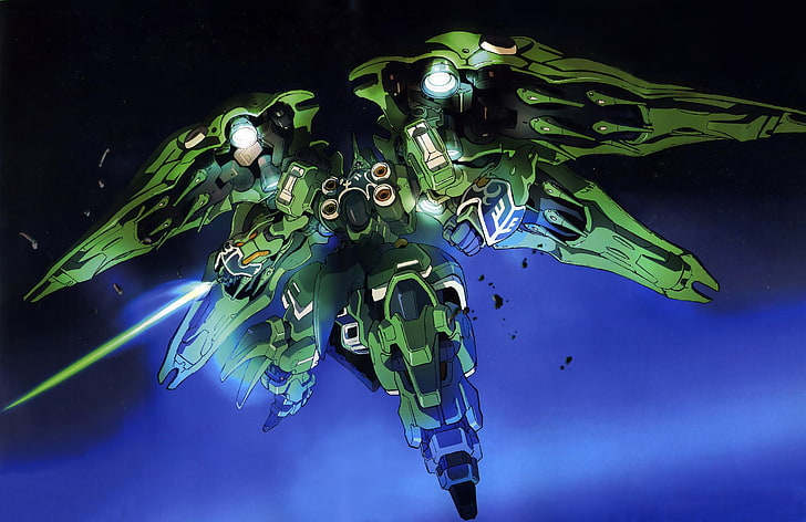 Mech, Kshatriya, Mobile Suit Gundam Unicorn, Gundam, Anime, HD-Hintergrundbild