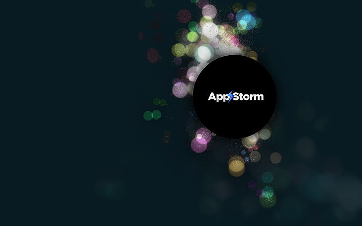 App storm, Apple, Mac, cirklar, pixlar, flerfärgad, HD tapet