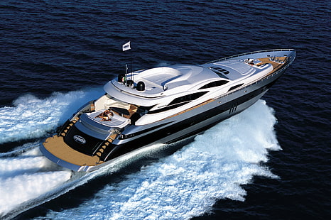 łódź, ferretti, statek, jacht, Tapety HD HD wallpaper