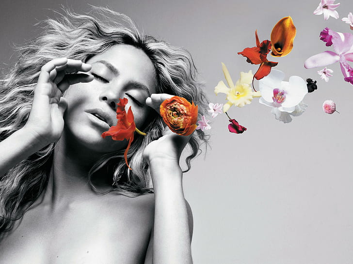 Shakira (24) HD, fotografia selettiva di donna e fiori, celebrità, shakira, 24, Sfondo HD