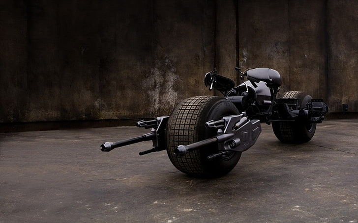 Batman's Bat bike, motocicleta, Batman, Batpod, The Dark Knight, Fondo de pantalla HD