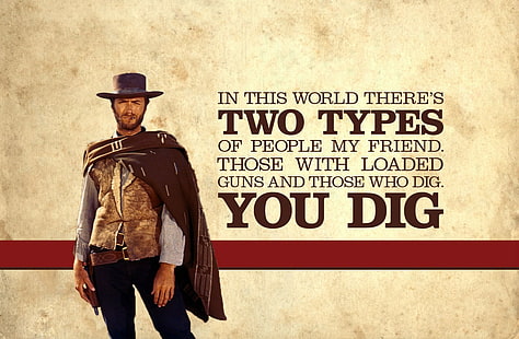 Clint Eastwood, movies, cowboys, HD wallpaper HD wallpaper