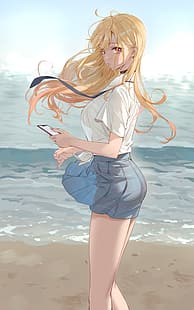 Kitagawa Marin, Sono Bisque Doll wa Koi wo Suru, gadis anime, anime, karya penggemar, Wallpaper HD, Wallpaper HD HD wallpaper