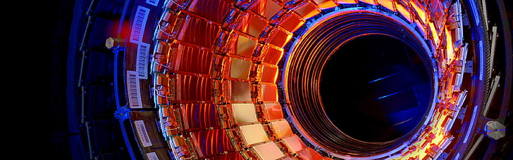 illusion, Large Hadron Collider, science, technology, multiple display, dual monitors, HD wallpaper