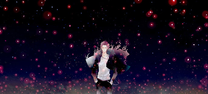 Ilustrasi Raja Merah, Anime, Proyek K, Mikoto Suoh, Wallpaper HD HD wallpaper