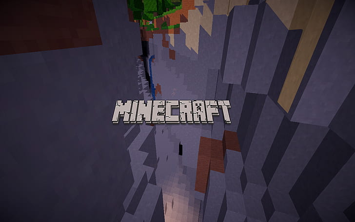 Fond d'écran Minecraft, logo Minecraft, Minecraft, Fond d'écran HD