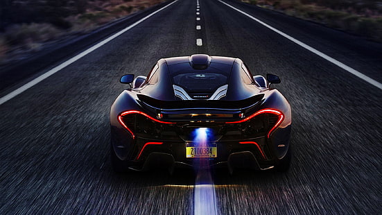 schwarzer Sportwagen, Auto, Fahrzeug, McLaren P1, McLaren, HD-Hintergrundbild HD wallpaper