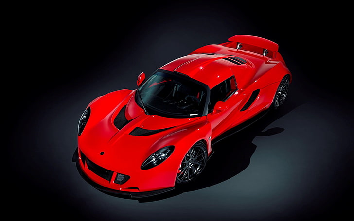 red and black car toy, Hennessey Venom GT, HD wallpaper