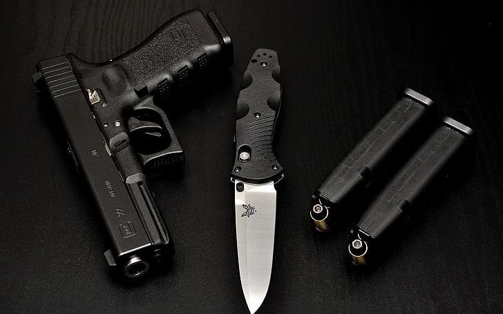 الذخيرة ، البنادق ، سكين ، مسدس ، أسلحة، خلفية HD