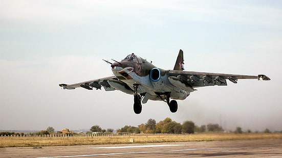 Cazas a reacción, Sukhoi Su-25, Fondo de pantalla HD HD wallpaper